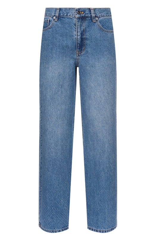 Джинсы с отделкой стразами  self-portrait RS26813PABL Голубой RS26813PABL