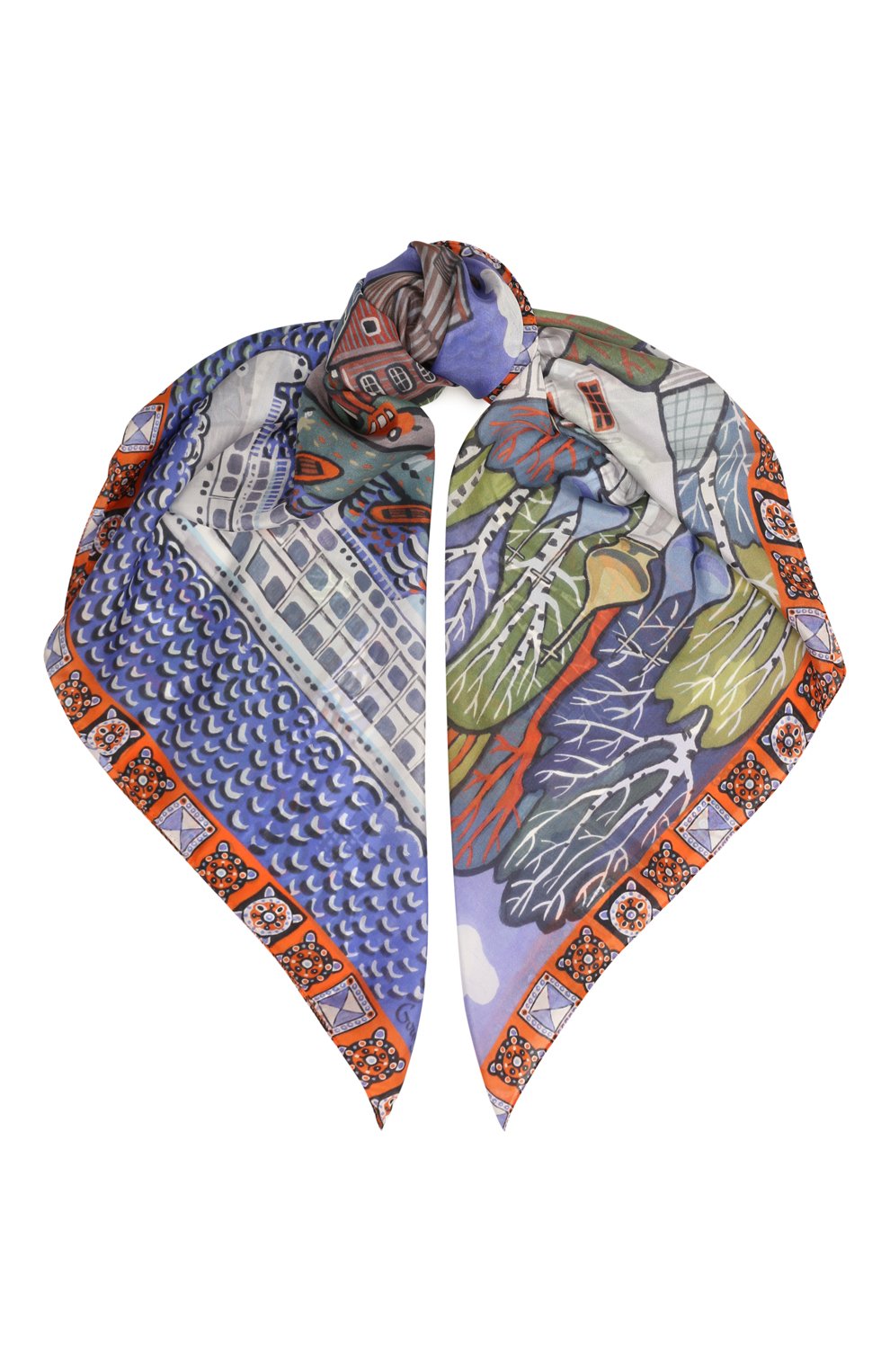 Шелковый платок плес GOURJI, арт. T21PL7R/1, фото 1