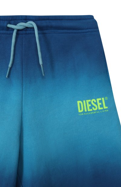 Хлопковые шорты DIESEL синего цвета по цене 15750 руб., арт. J02682/KYA0J, фото 3 Хлопковые шорты DIESEL, арт. J02682/KYA0J, фото 3