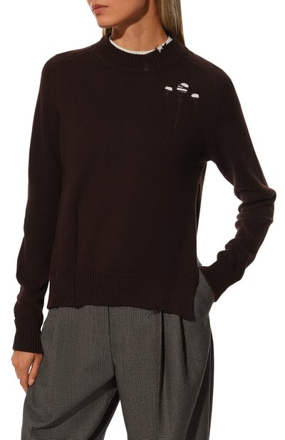 Хлопковый пуловер MAISON MARGIELA, арт. S51GP0256/S17982, фото 3