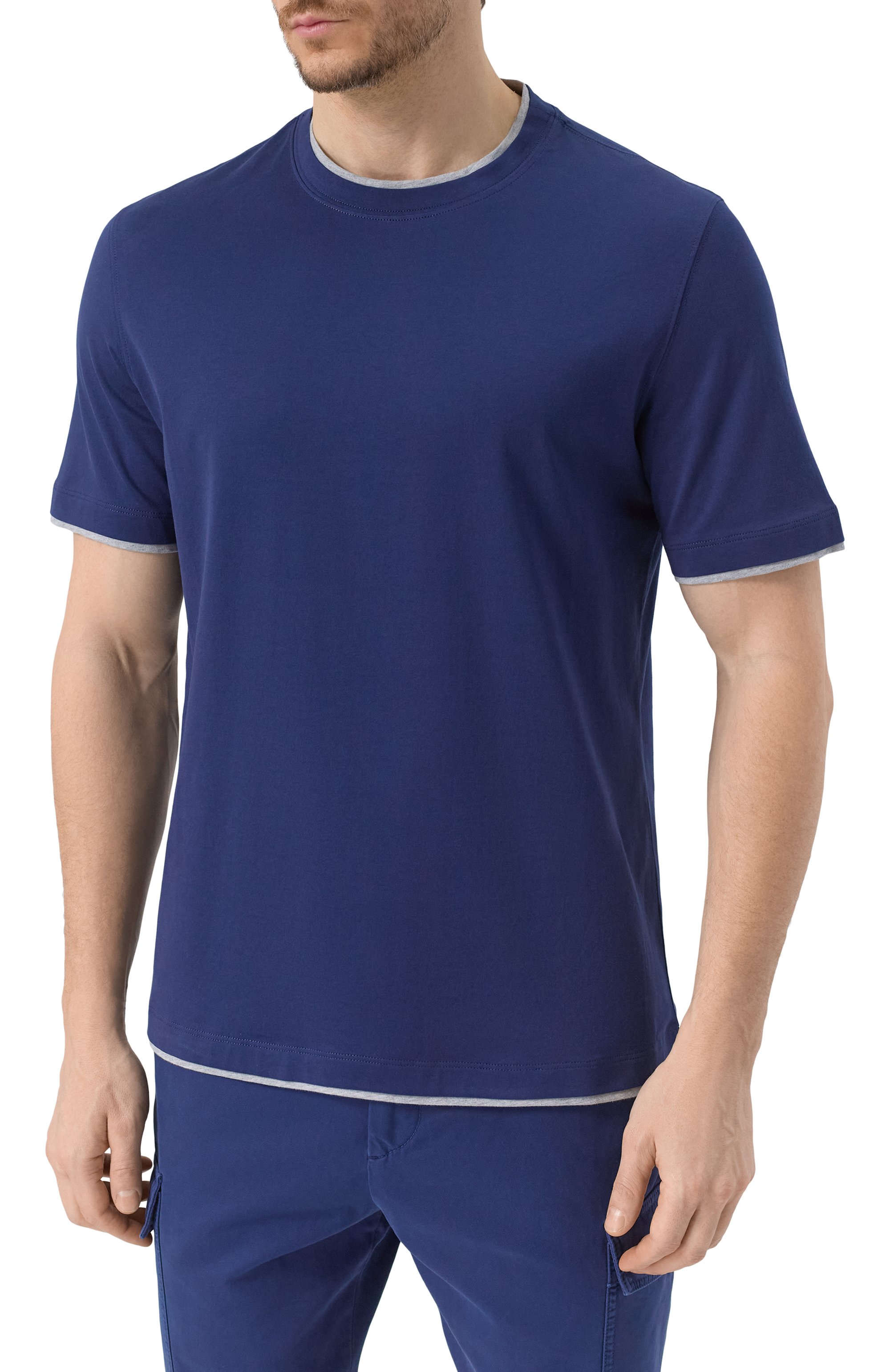 Хлопковая футболка BRUNELLO CUCINELLI, арт. M0B137427, фото 3