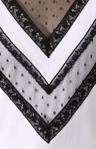 Хлопковая футболка REDVALENTINO белого цвета по цене 17800 руб., арт. SR3MG02H/4F9, фото 5 Хлопковая футболка REDVALENTINO, арт. SR3MG02H/4F9, фото 5