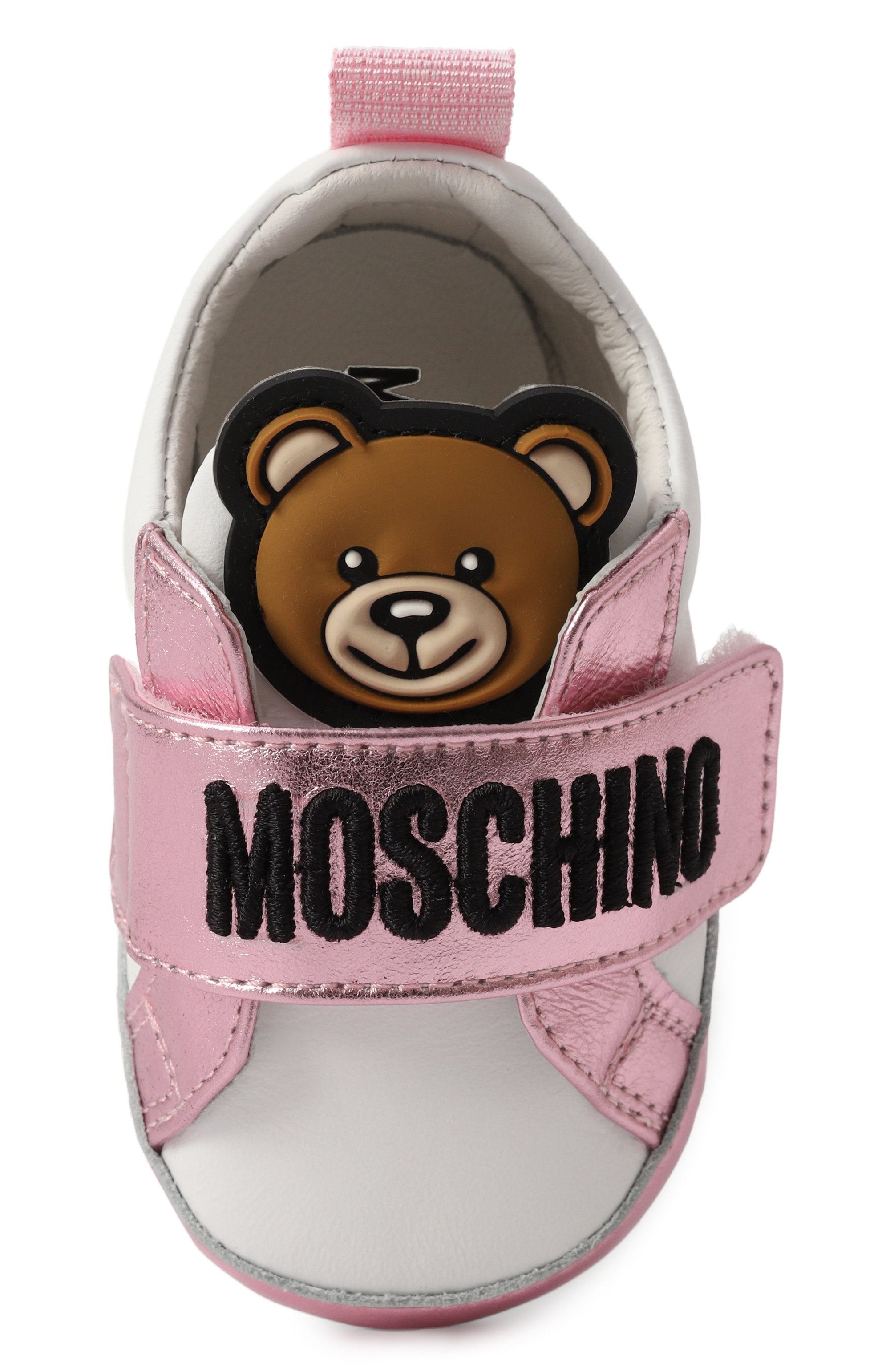 Кожаные пинетки MOSCHINO, арт. 80398/VAR1/15-19, фото 4