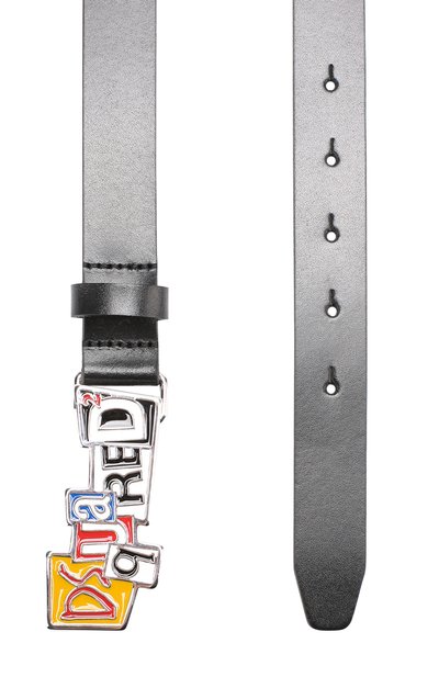 Кожаный ремень с фигурной пряжкой DSQUARED2, арт. DQ02F5-D00Q1, фото 2