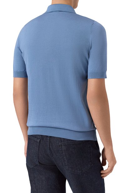 Поло из хлопка и шелка ZILLI, арт. KZP002M0143VRIS00, фото 4