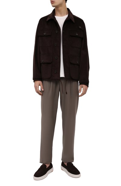 Замшевые слипоны SANTONI, арт. MBCD21439BARCEGCT50, фото 2