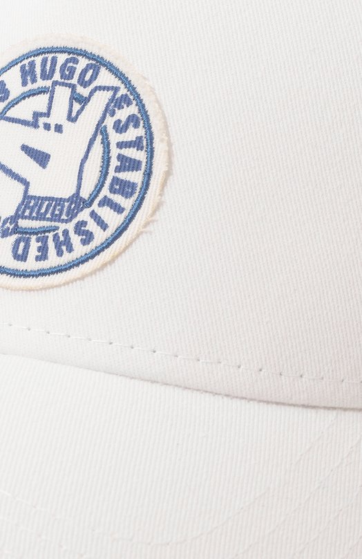 Хлопковая бейсболка HUGO Blue Белый, фото 4