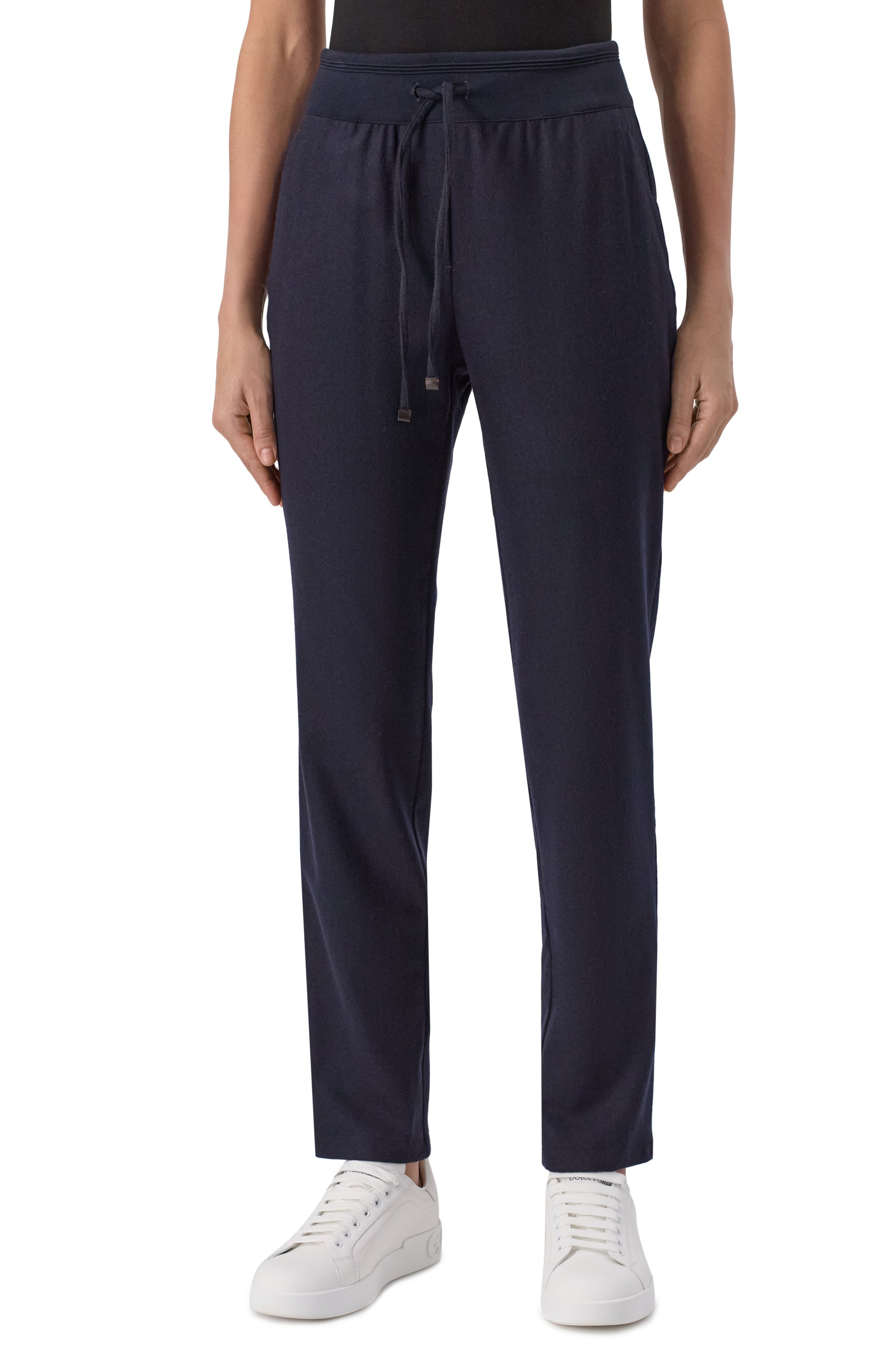 Шерстяные брюки LORENA ANTONIAZZI синего цвета по цене 76450 руб., арт. PA80Q/4010, фото 3 Шерстяные брюки LORENA ANTONIAZZI, арт. PA80Q/4010, фото 3