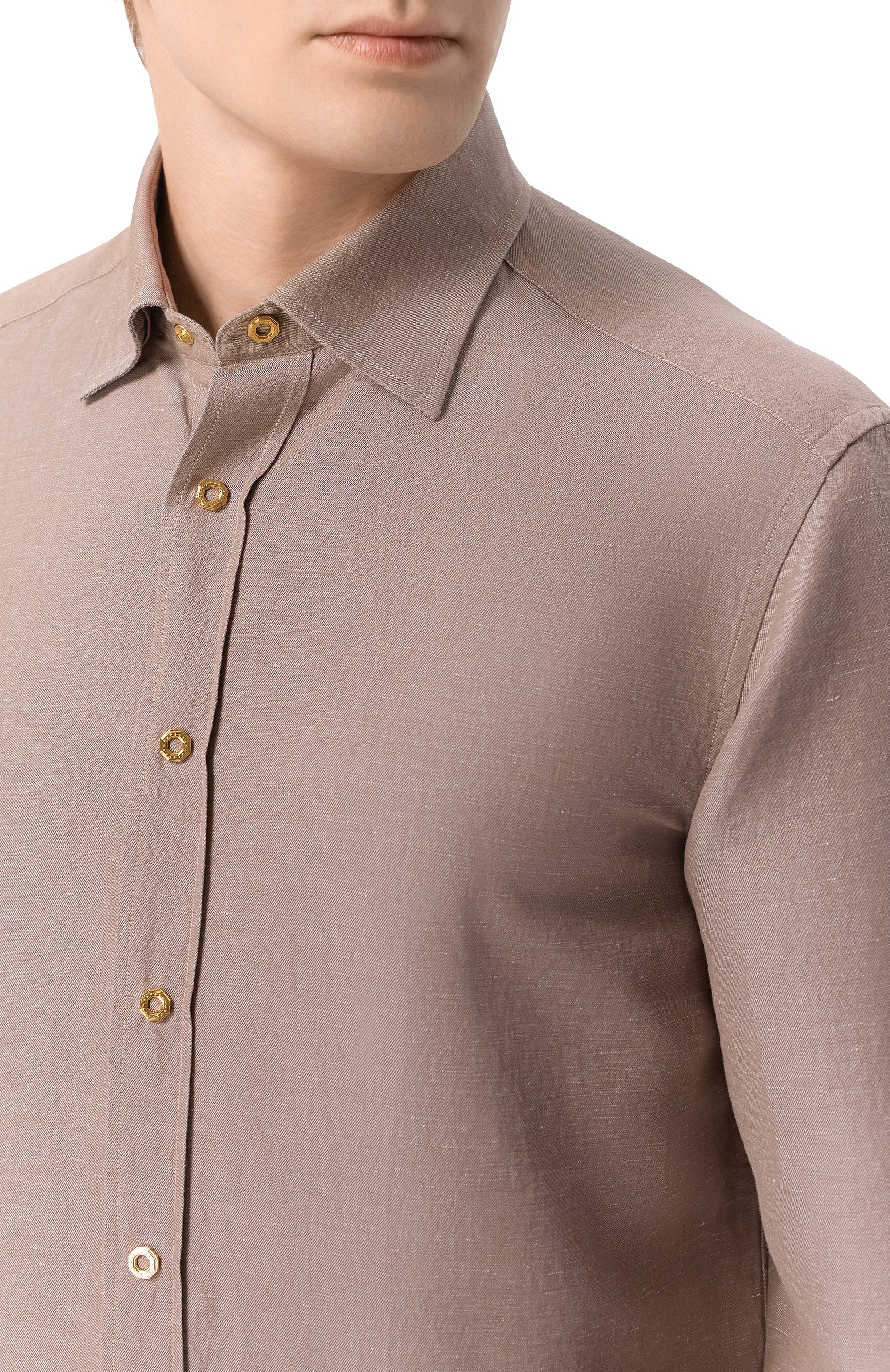 Рубашка из хлопка и льна STEFANO RICCI, арт. MC007956/BX2928, фото 5