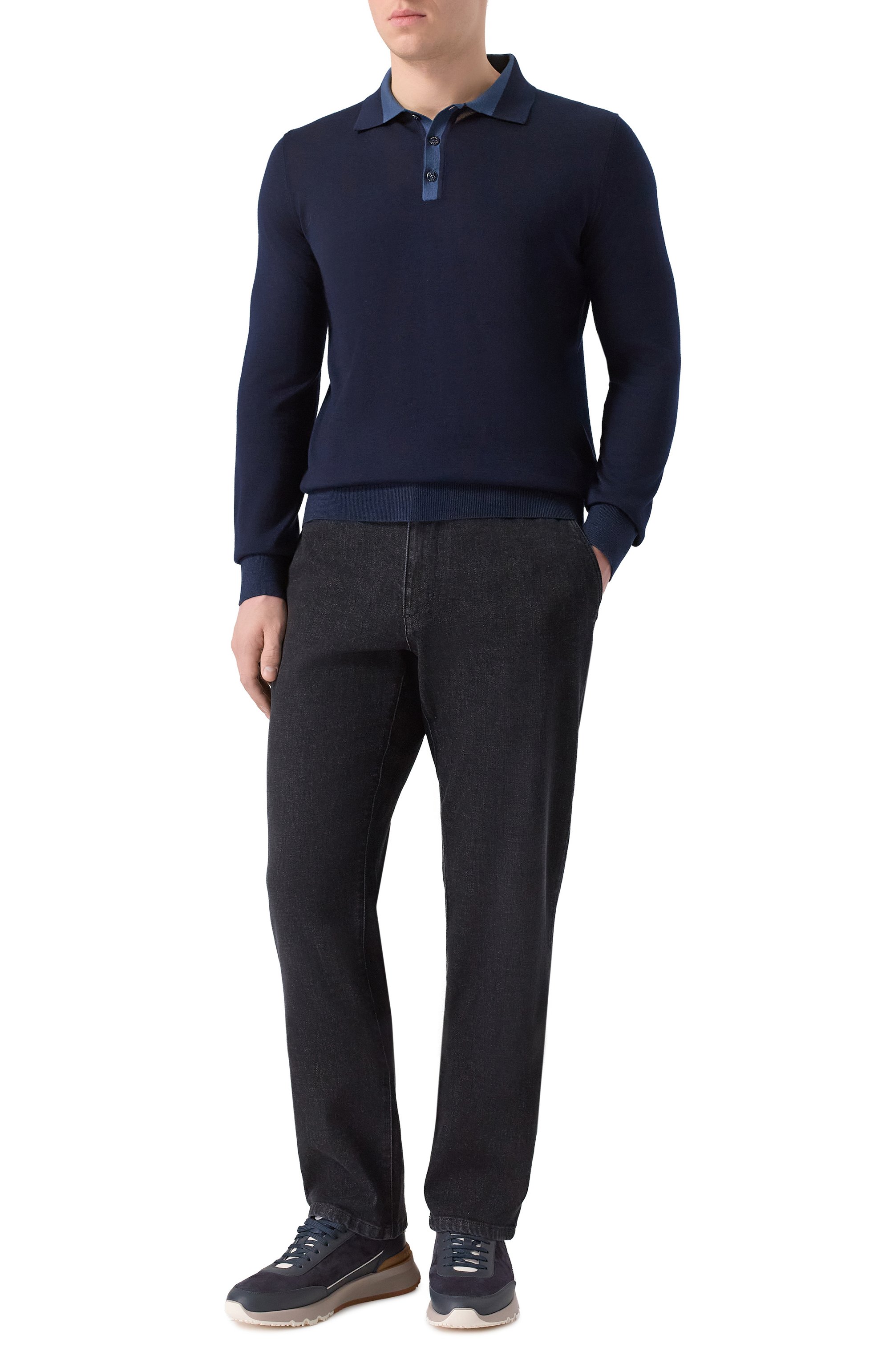 Поло из кашемира и шелка ZILLI, арт. KBP001M0342VMIC03, фото 2