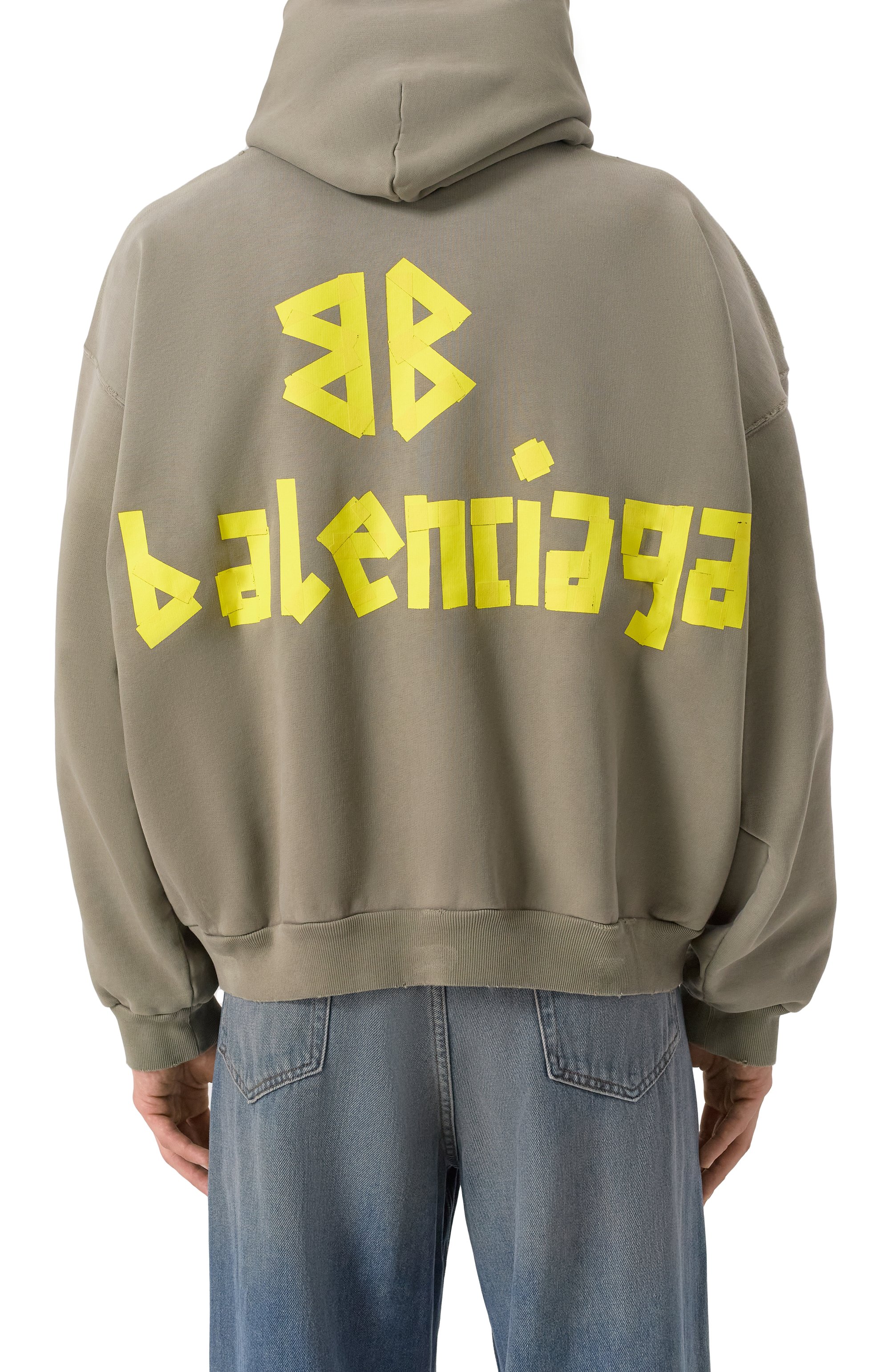 Хлопковое худи BALENCIAGA, арт. 744441/TQVA9, фото 4