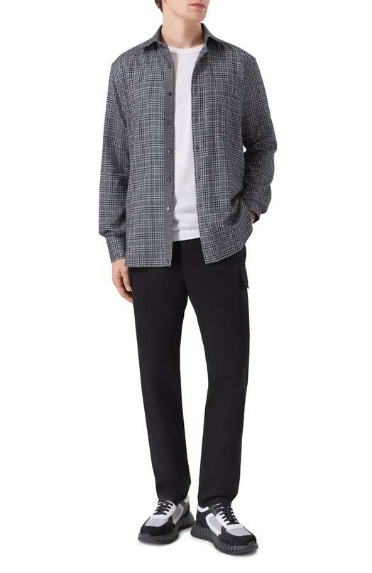 Комбинированные кроссовки Stefano Ricci UR88G6605/TSSDPW Чёрно-белый  UR88G6605/TSSDPW Фото 2