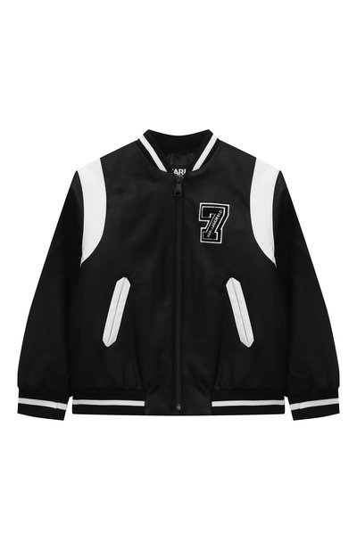 Бомбер из экокожи KARL LAGERFELD KIDS, арт. Z30040