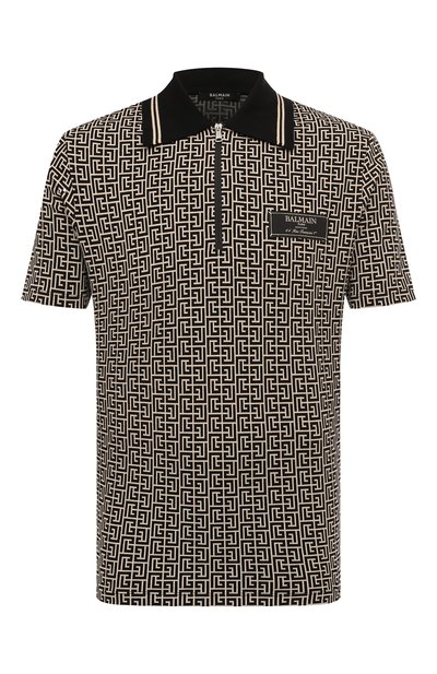 Мужское хлопковое поло BALMAIN, арт. DH1GC027/JC97