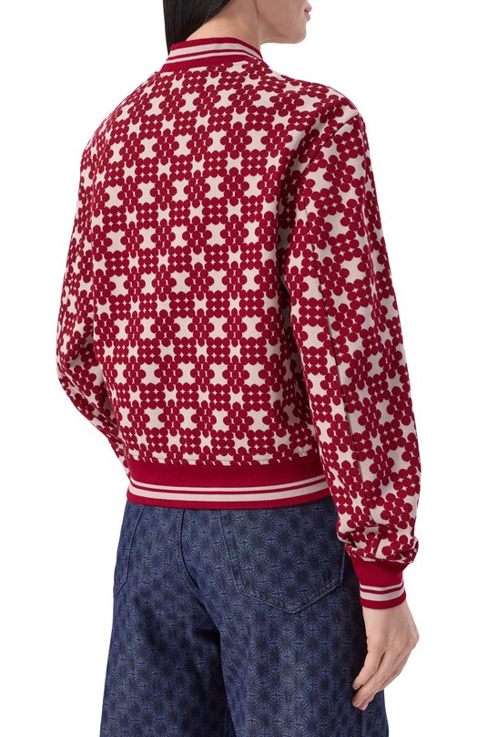 Бомбер Dries Van Noten 131106/3041 Бордовый  131106/3041 Фото 4