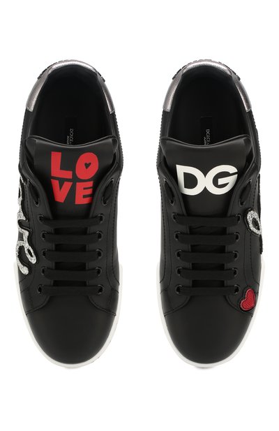 Кожаные кеды portofino DOLCE & GABBANA, арт. CK1563/AH290, фото 5