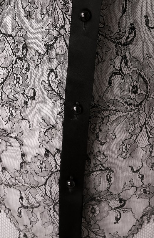 Блузка из вискозы и шелка Dolce & Gabbana F5R86T/HLM90 Чёрный  F5R86T/HLM90 Фото 6
