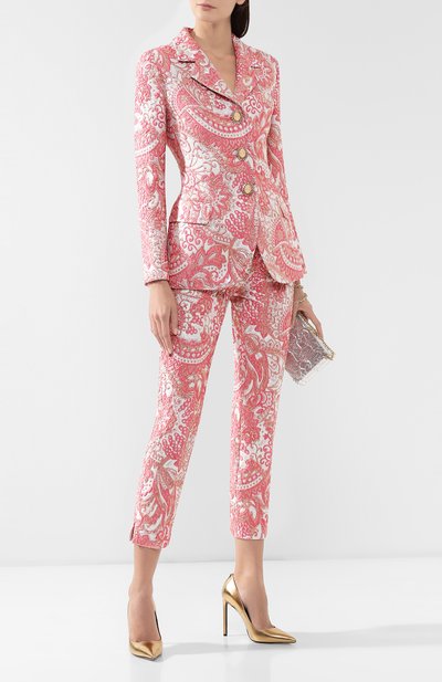 Брюки DOLCE & GABBANA светло-розового цвета по цене 125000 руб., арт. FTAGNT/HJMFW, фото 2 Брюки DOLCE & GABBANA, арт. FTAGNT/HJMFW, фото 2
