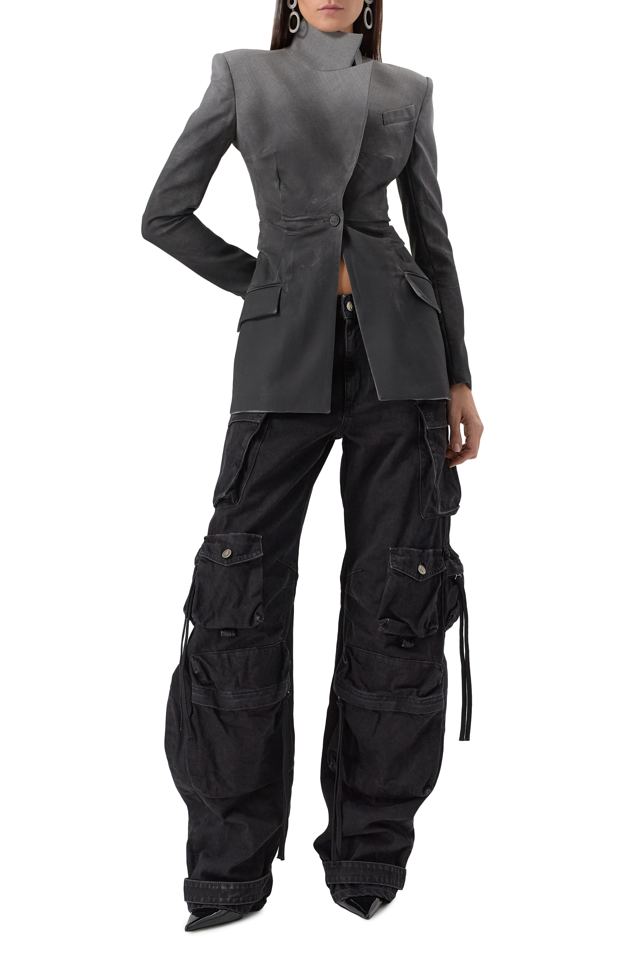 Шерстяной жакет THE ATTICO, арт. 250WCG00082/WWW062SP, фото 2