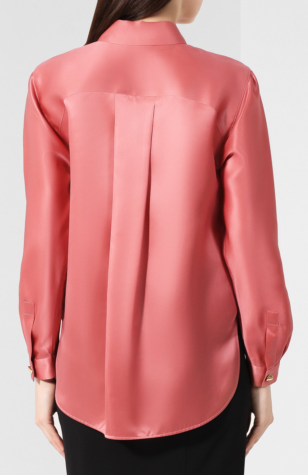 Атласная рубашка GIORGIO ARMANI красного цвета по цене 198500 руб., арт. 9WHCCZ20/TZ358, фото 4 Атласная рубашка GIORGIO ARMANI, арт. 9WHCCZ20/TZ358, фото 4