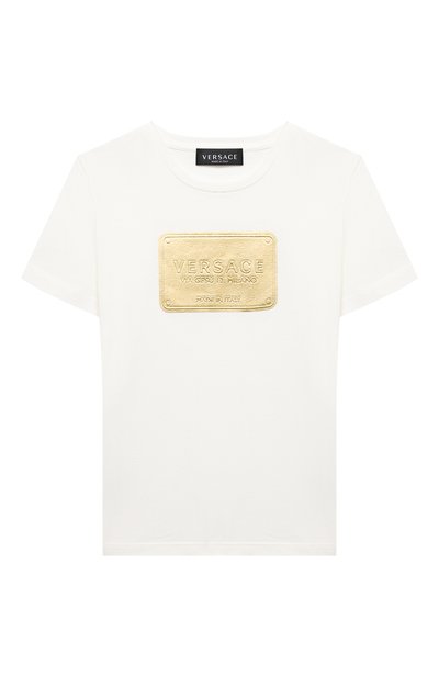 Хлопковая футболка VERSACE, арт. YD000323/YA00079/4A-6A