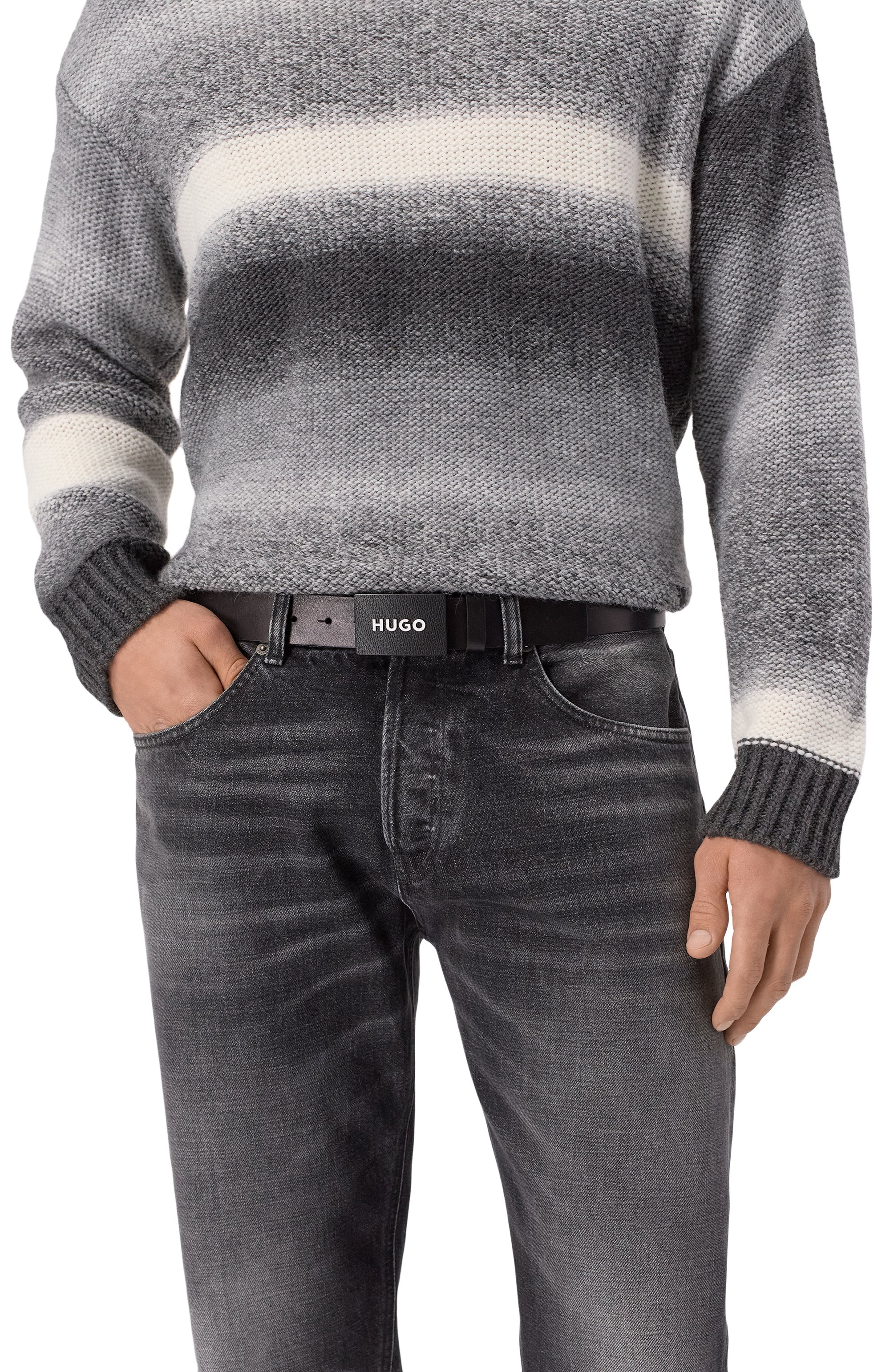 Кожаный ремень HUGO, арт. 50536879, фото 2