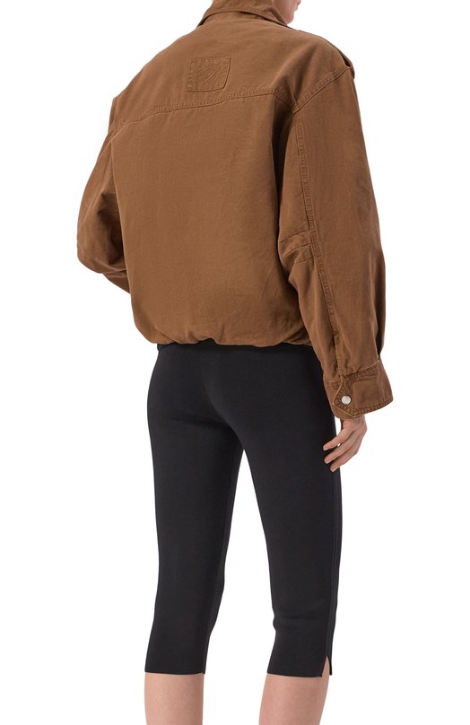 Хлопковая куртка Blumarine 2J228A Коричневый  2J228A Фото 4