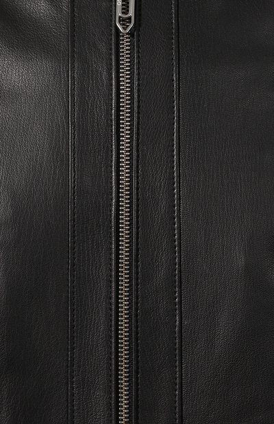 Кожаный бомбер HUGO, арт. 50401340, фото 5