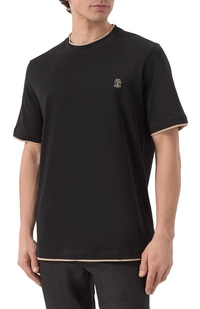 Хлопковая футболка BRUNELLO CUCINELLI, арт. M0B137427G, фото 3