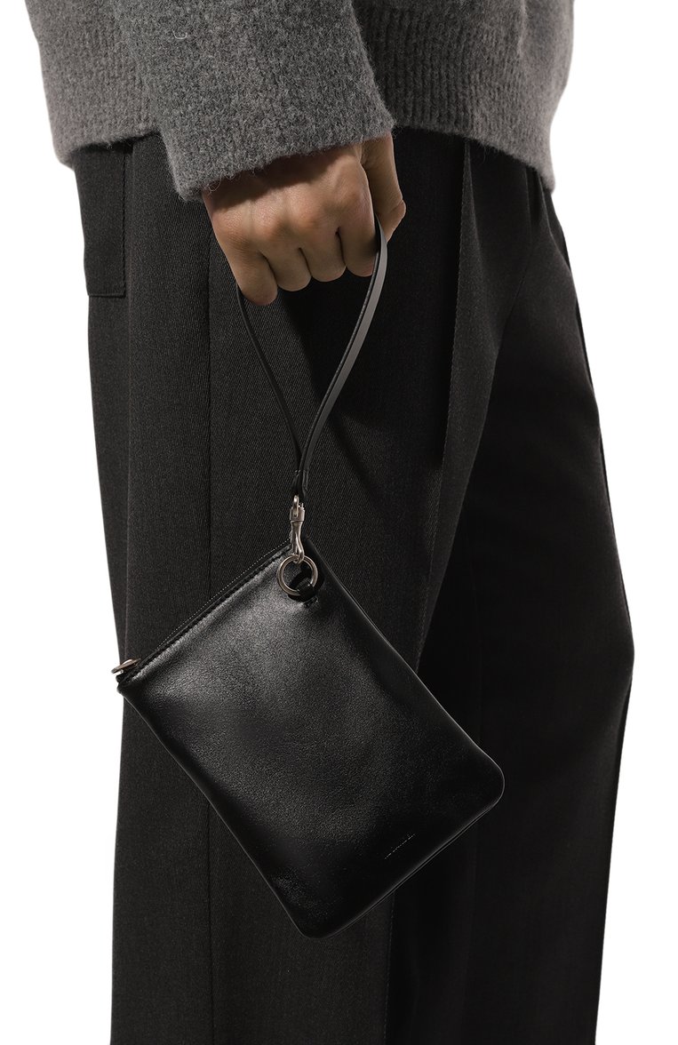 Чехол для iphone JIL SANDER черного цвета, арт. J25VL0003/P5450 | Фото 2 (Региональные ограничения белый список (Axapta Mercury): Не проставлено; Нос: Не проставлено; Женское Кросс-КТ: Кожа iPhone)