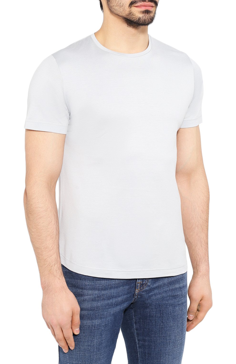 Футболка из шелка и хлопка LORO PIANA, арт. FAF6128, фото 3