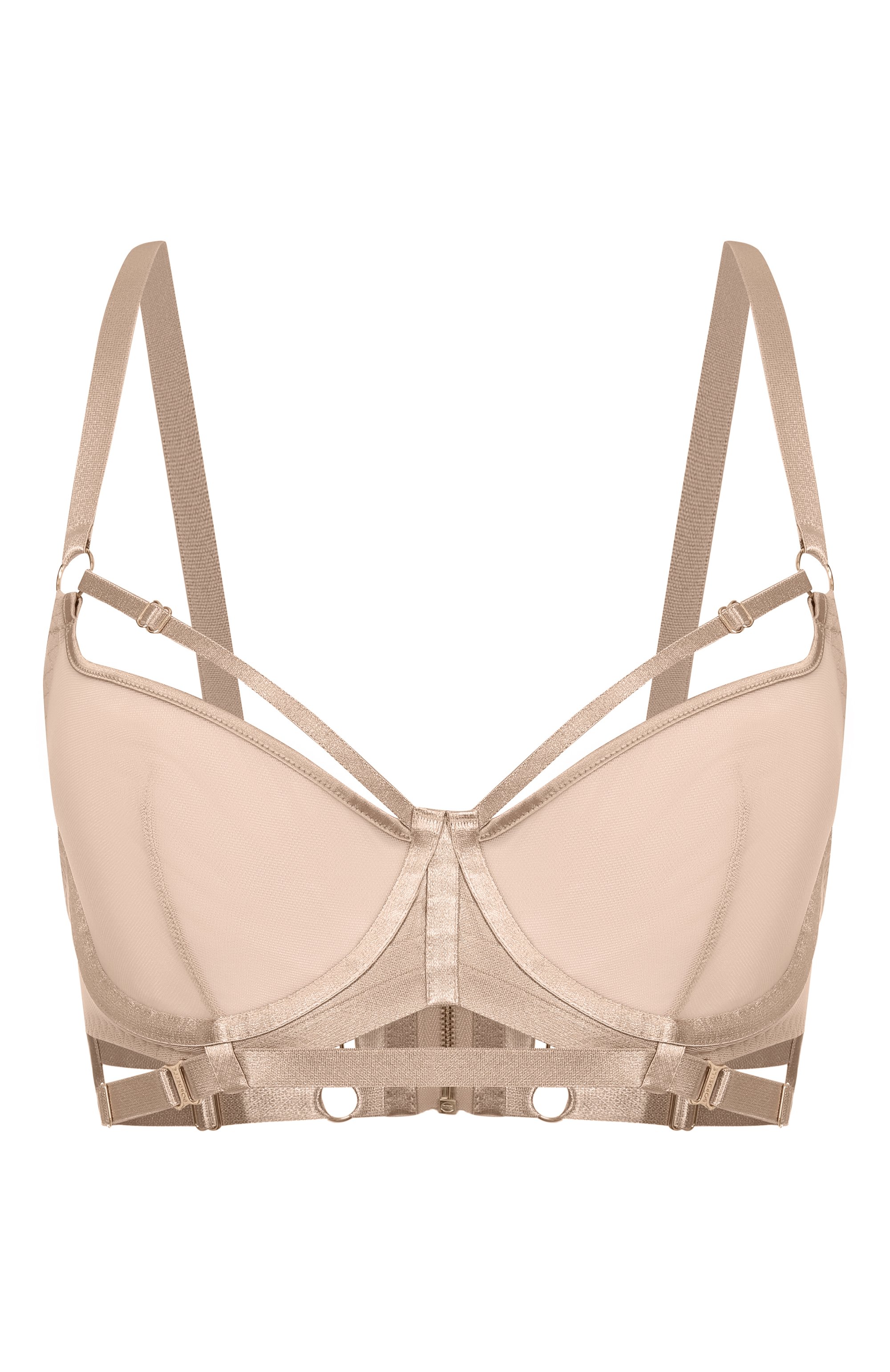 Бюстгальтер-балконет BORDELLE бежевого цвета по цене 44000 руб., арт. SIGB26CA, фото 1 Бюстгальтер-балконет BORDELLE, арт. SIGB26CA, фото 1