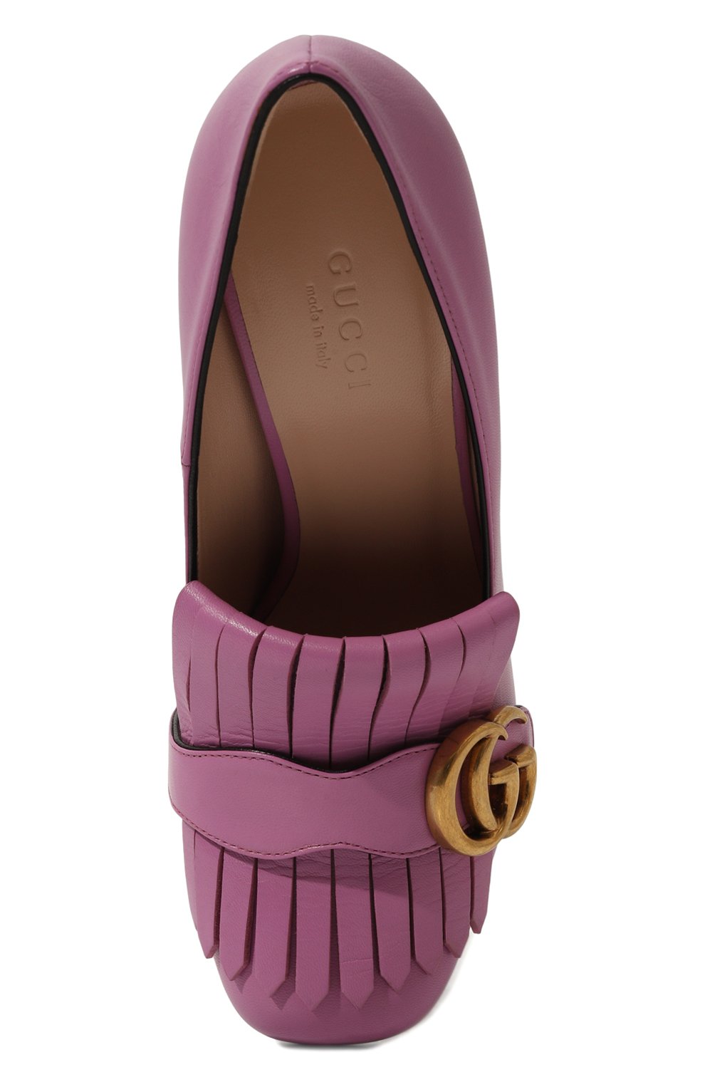 Кожаные туфли gg marmont GUCCI, арт. 408206 C9D00, фото 4