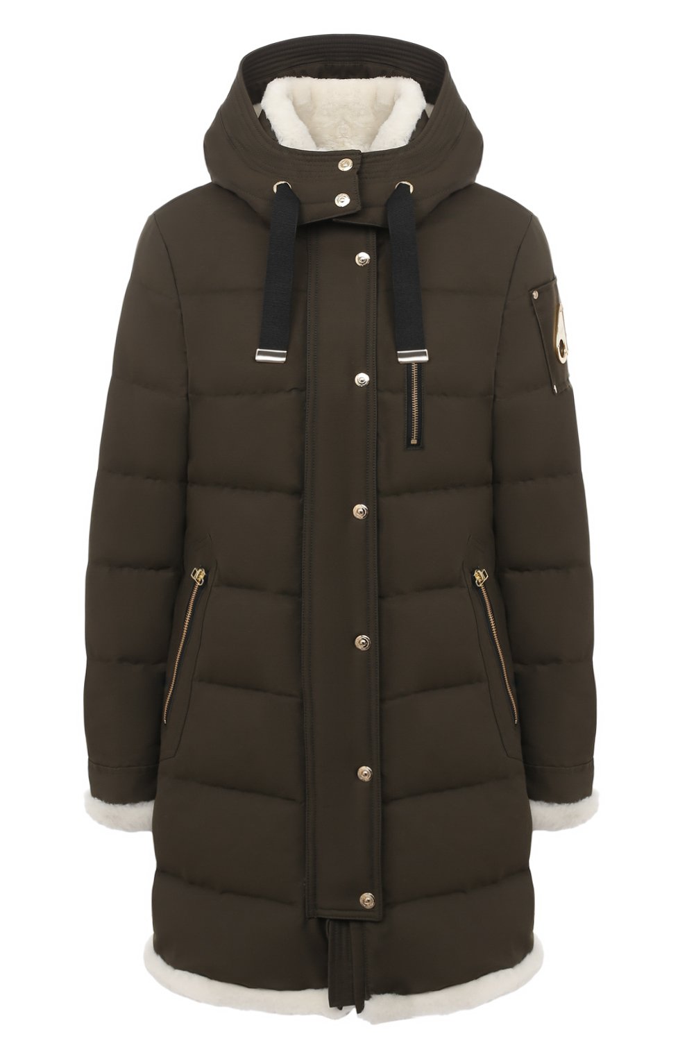 Пуховик MOOSE KNUCKLES хаки цвета по цене 134000 руб., арт. M39LP206G, фото 1 Пуховик MOOSE KNUCKLES, арт. M39LP206G, фото 1