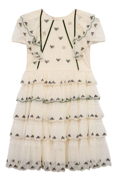 Хлопковое платье GUCCI, арт. 621091 ZAE5I