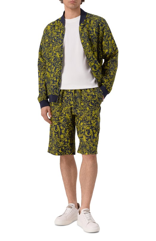 Льняные шорты Kiton UPN005H0930401 Жёлтый  UPN005H0930401 Фото 2