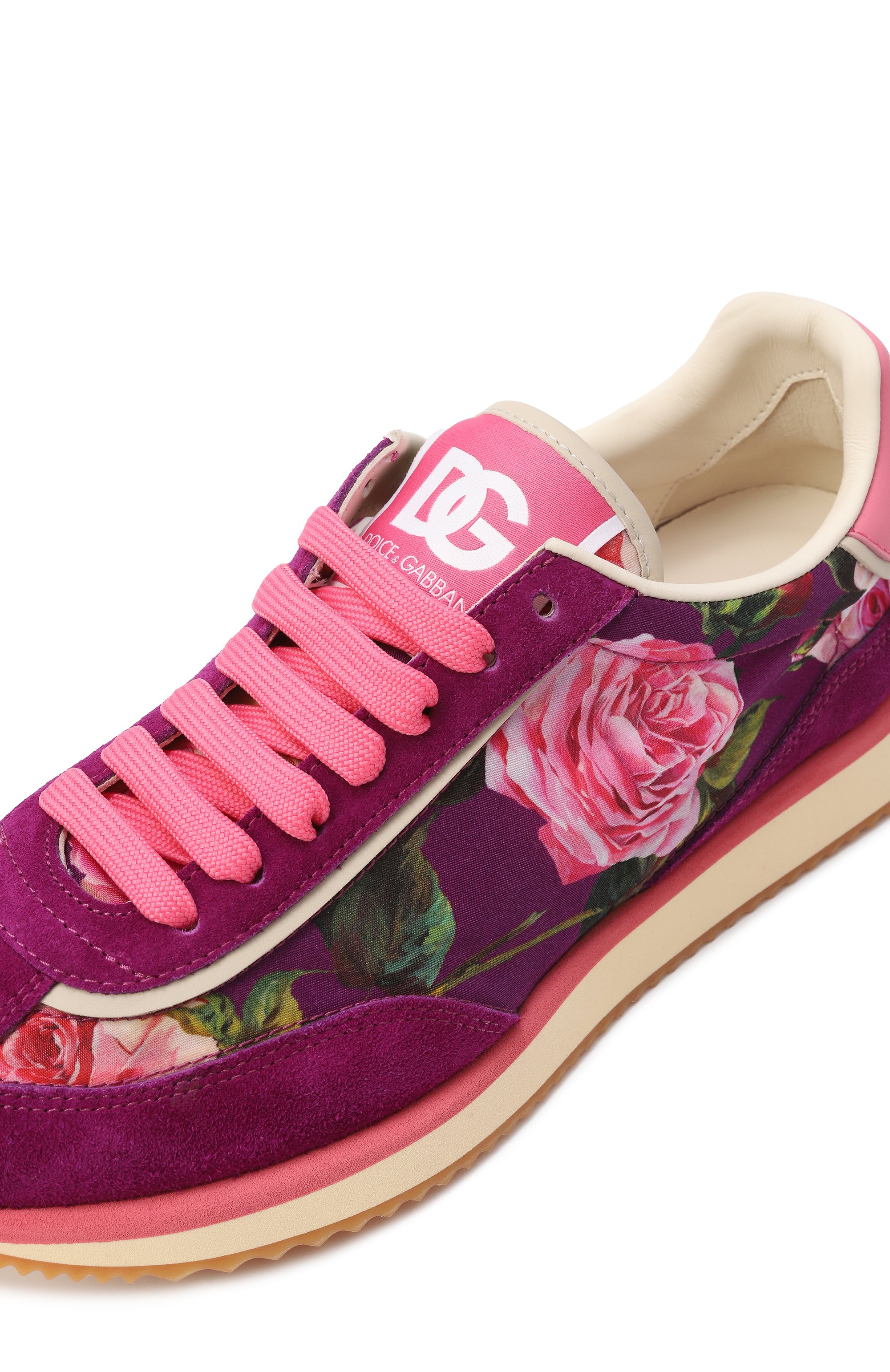 Комбинированные кроссовки dg cushion DOLCE & GABBANA, арт. CK2288/A6N66, фото 7