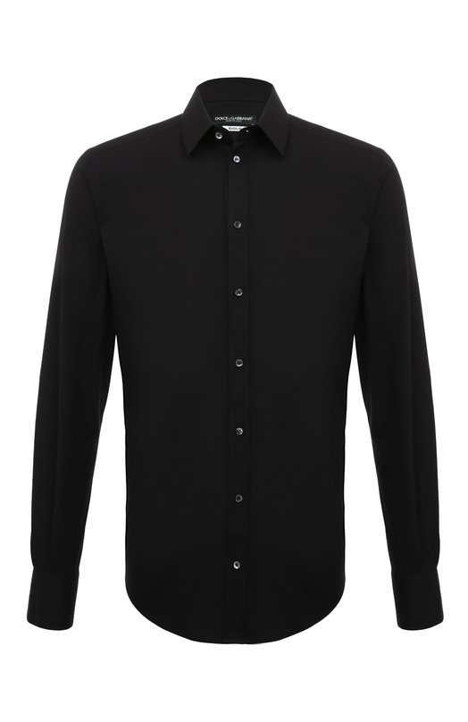 Хлопковая сорочка Dolce & Gabbana G5EJ0T/GG826 Чёрный G5EJ0T/GG826