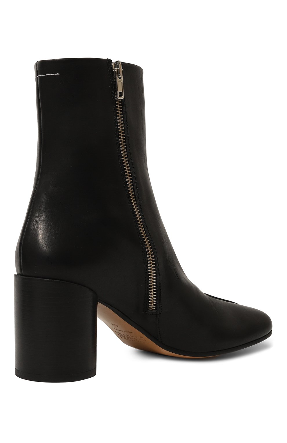 Кожаные ботильоны stitch-out MM6 черного цвета по цене 61550 руб., арт. S59WU0249/P5000, фото 5 Кожаные ботильоны stitch-out MM6, арт. S59WU0249/P5000, фото 5