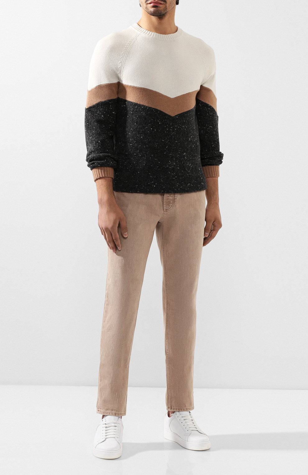 Свитер из смеси шерсти и кашемира BRUNELLO CUCINELLI, арт. M46700100, фото 2