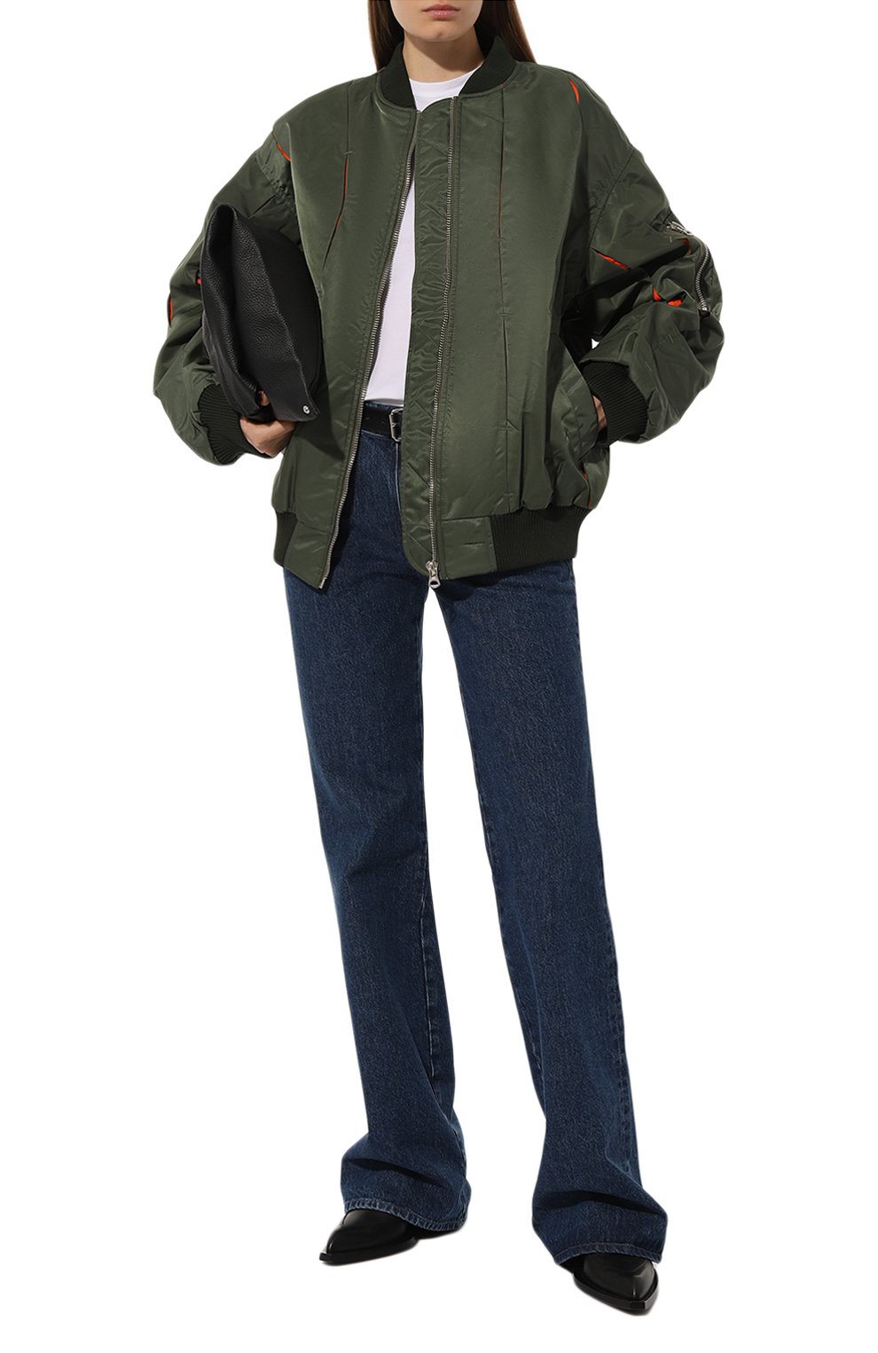 Бомбер RED SEPTEMBER хаки цвета по цене 60000 руб., арт. 324.01.55.01.1, фото 2 Бомбер RED SEPTEMBER, арт. 324.01.55.01.1, фото 2