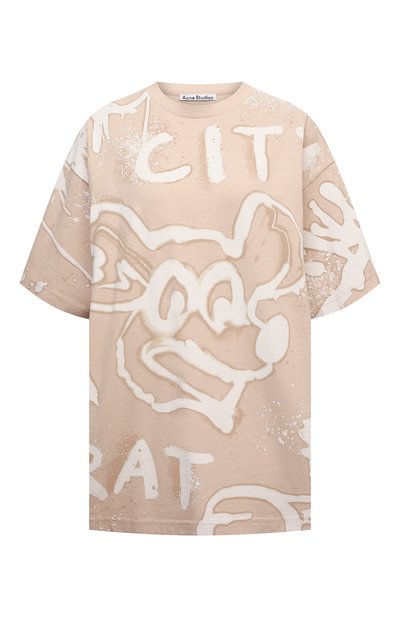 Женская хлопковая футболка ACNE STUDIOS, арт. AL0207