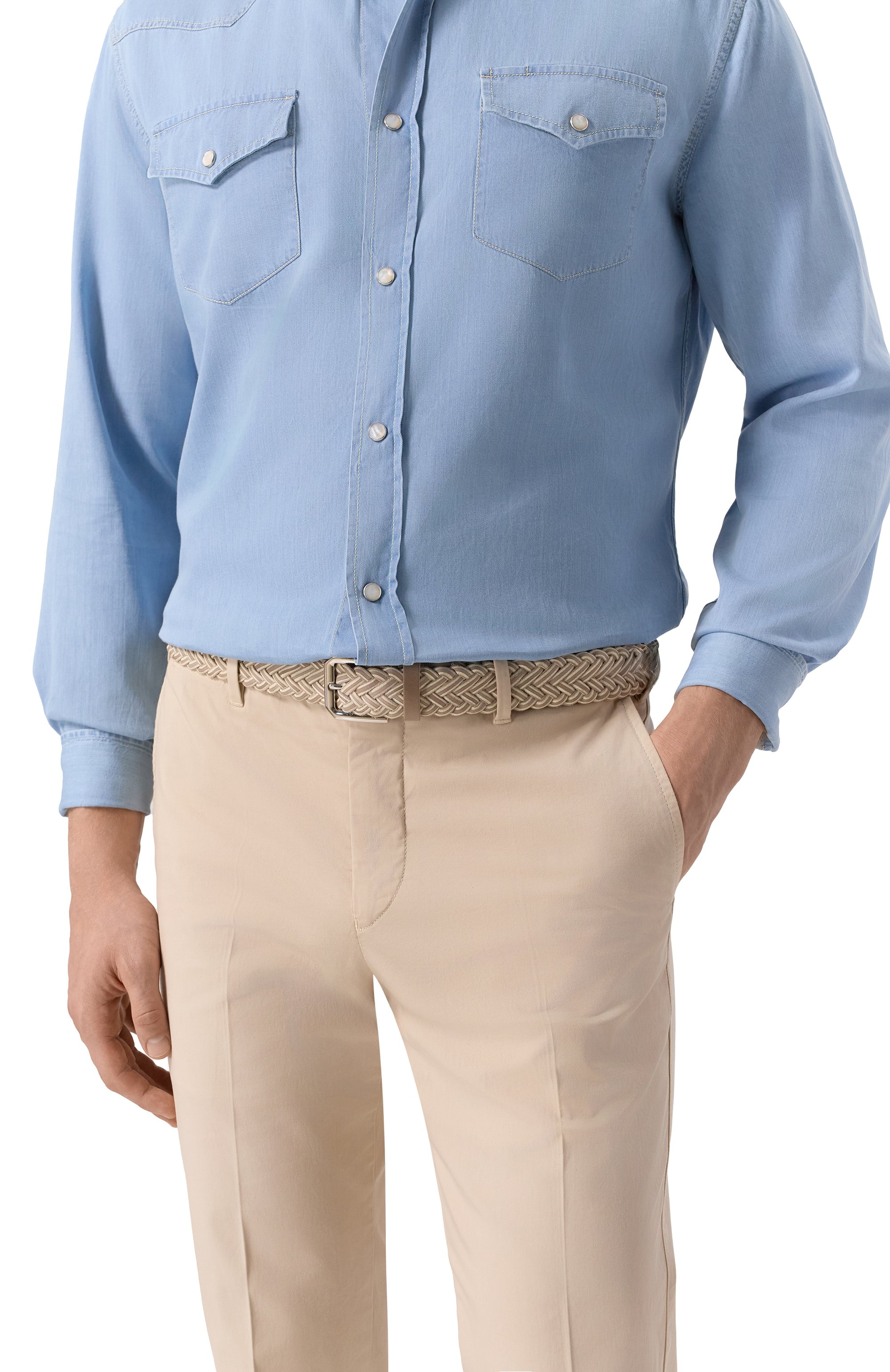 Кожаный ремень BRUNELLO CUCINELLI, арт. MAUWE317P, фото 2