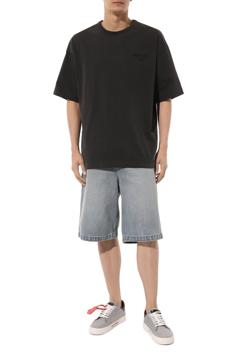 Текстильные кеды new low vulcanized OFF-WHITE, арт. 0MIA293S24FAB001, фото 2