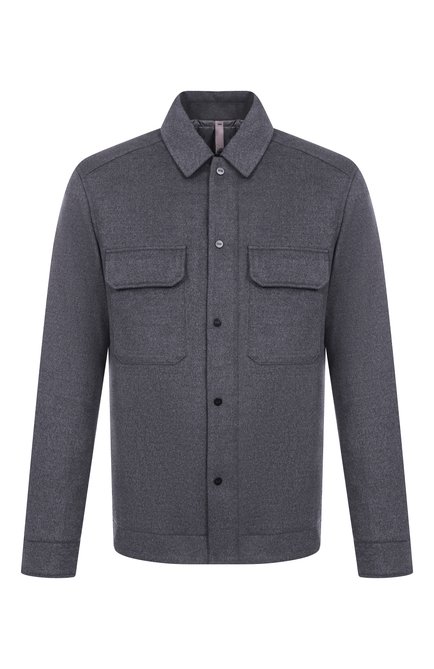Мужская куртка-рубашка из шерсти и вискозы DUNO, арт. AMLET/PRAT0