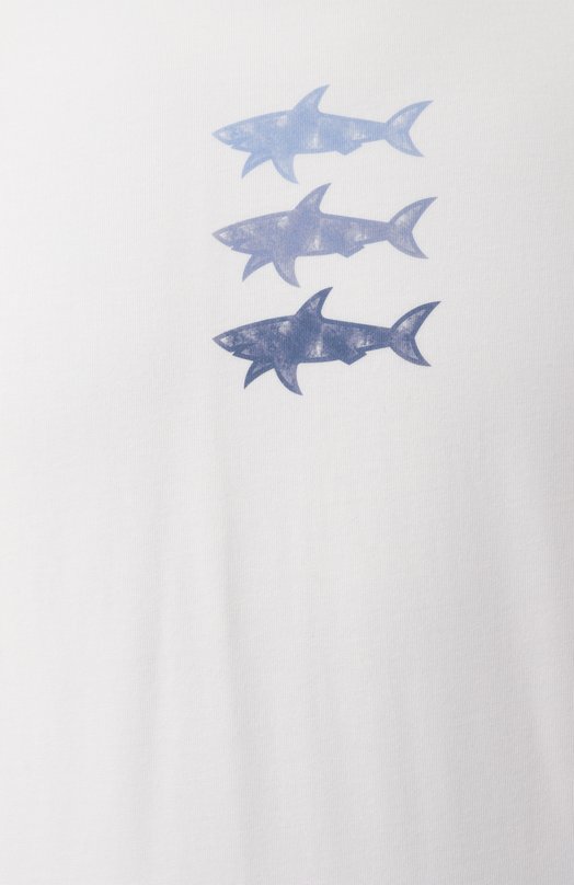 Хлопковая футболка Paul&Shark 25411005 Белый  25411005 Фото 6