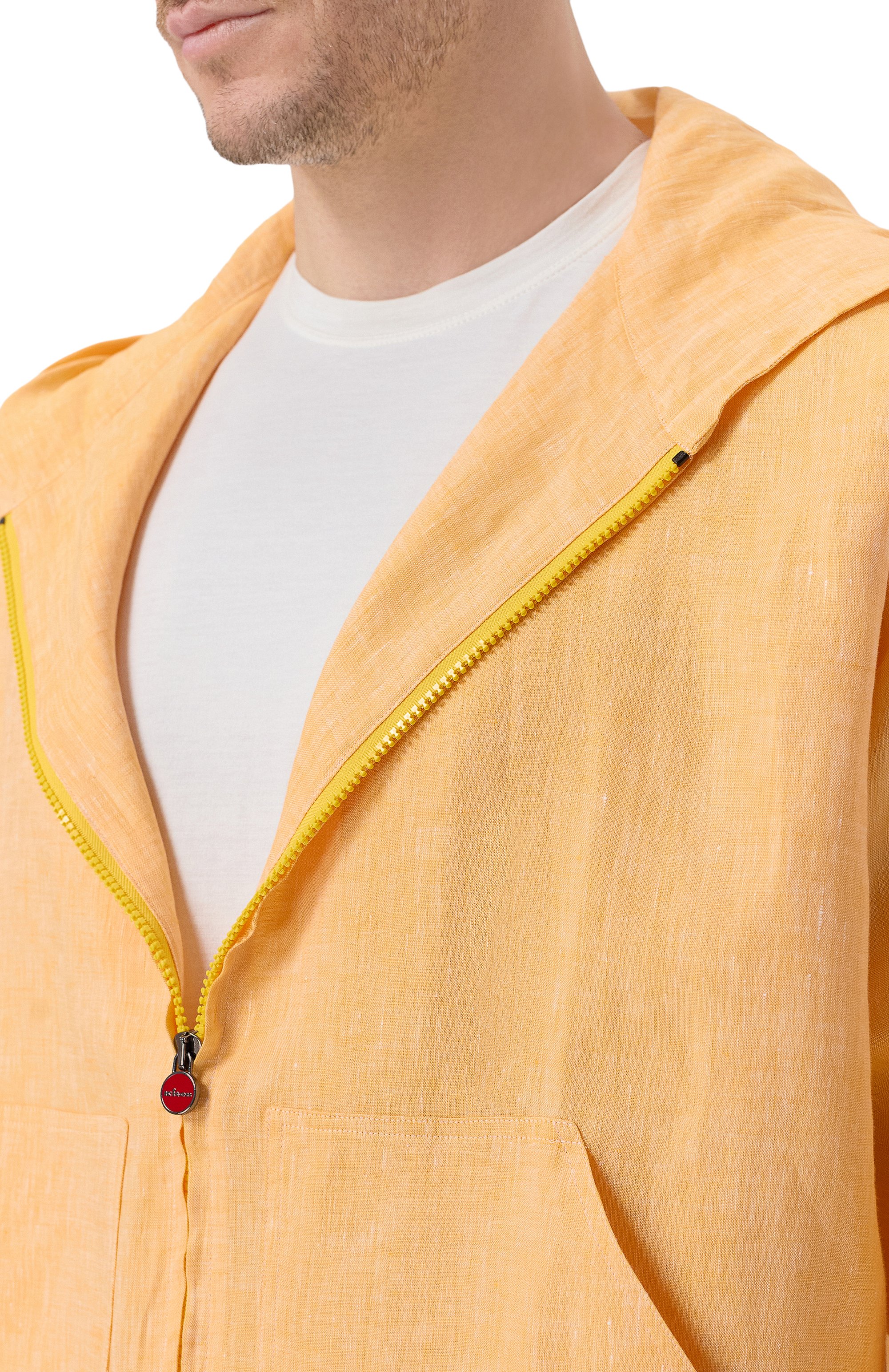 Льняная куртка-рубашка KITON, арт. UMC015H09613, фото 5