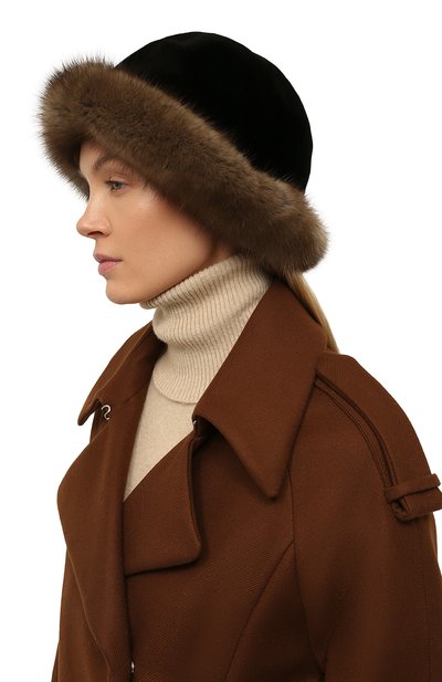 Меховая шапка из норки и соболя FURLAND, арт. 0083207450068300000, фото 2