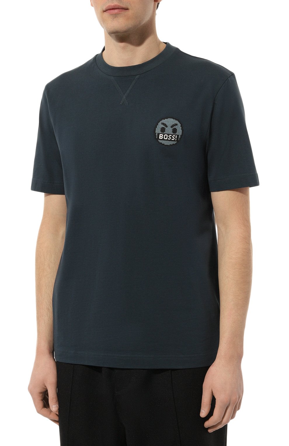 Хлопковая футболка BOSS ORANGE, арт. 50499504, фото 3