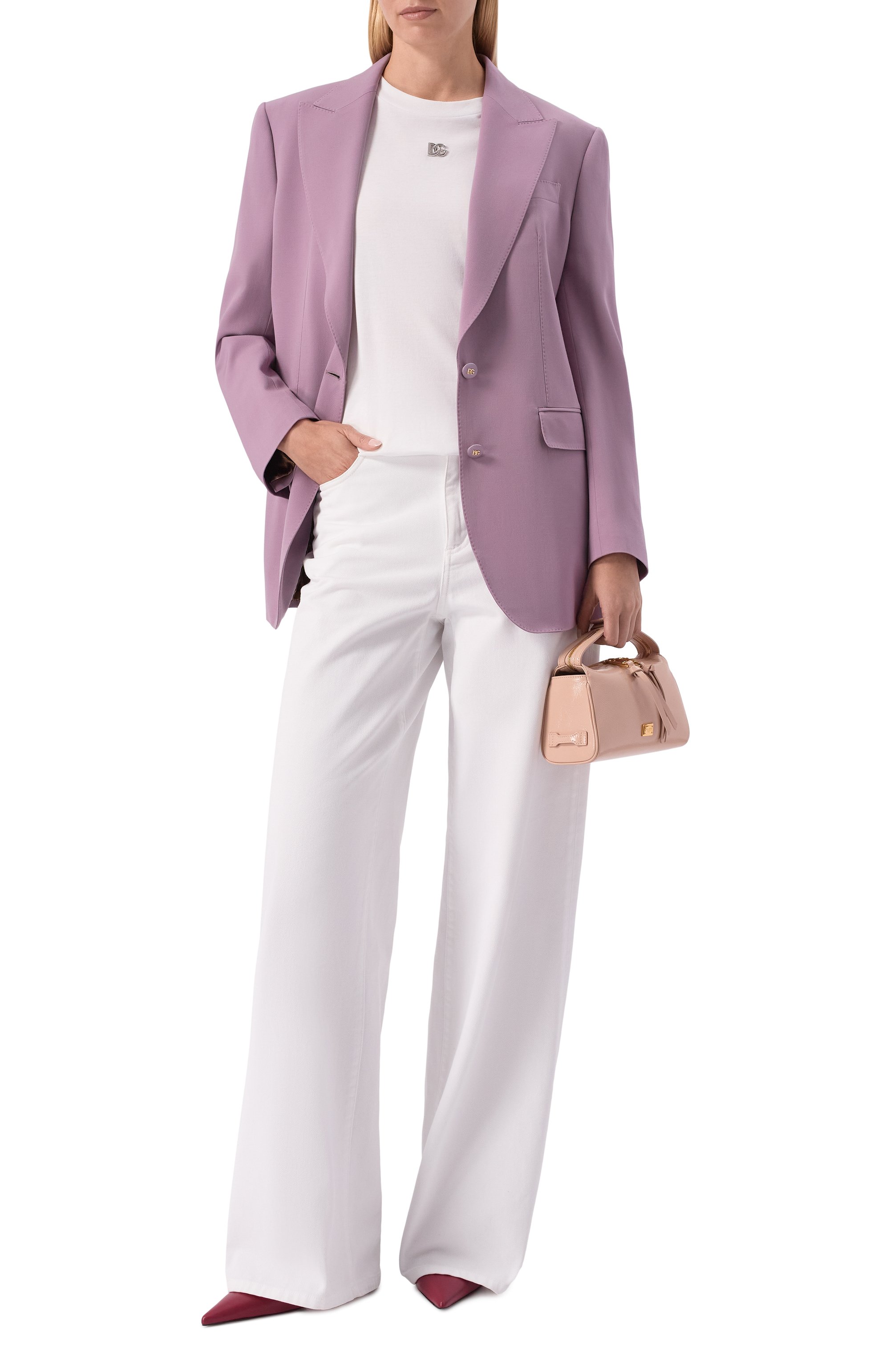 Хлопковая футболка DOLCE & GABBANA белого цвета по цене 49950 руб., арт. F8U04T/FU7EQ, фото 2 Хлопковая футболка DOLCE & GABBANA, арт. F8U04T/FU7EQ, фото 2